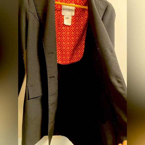 3/$20 Le Chateau Black Blazer Size 5 Jacket - Picture 3 of 9